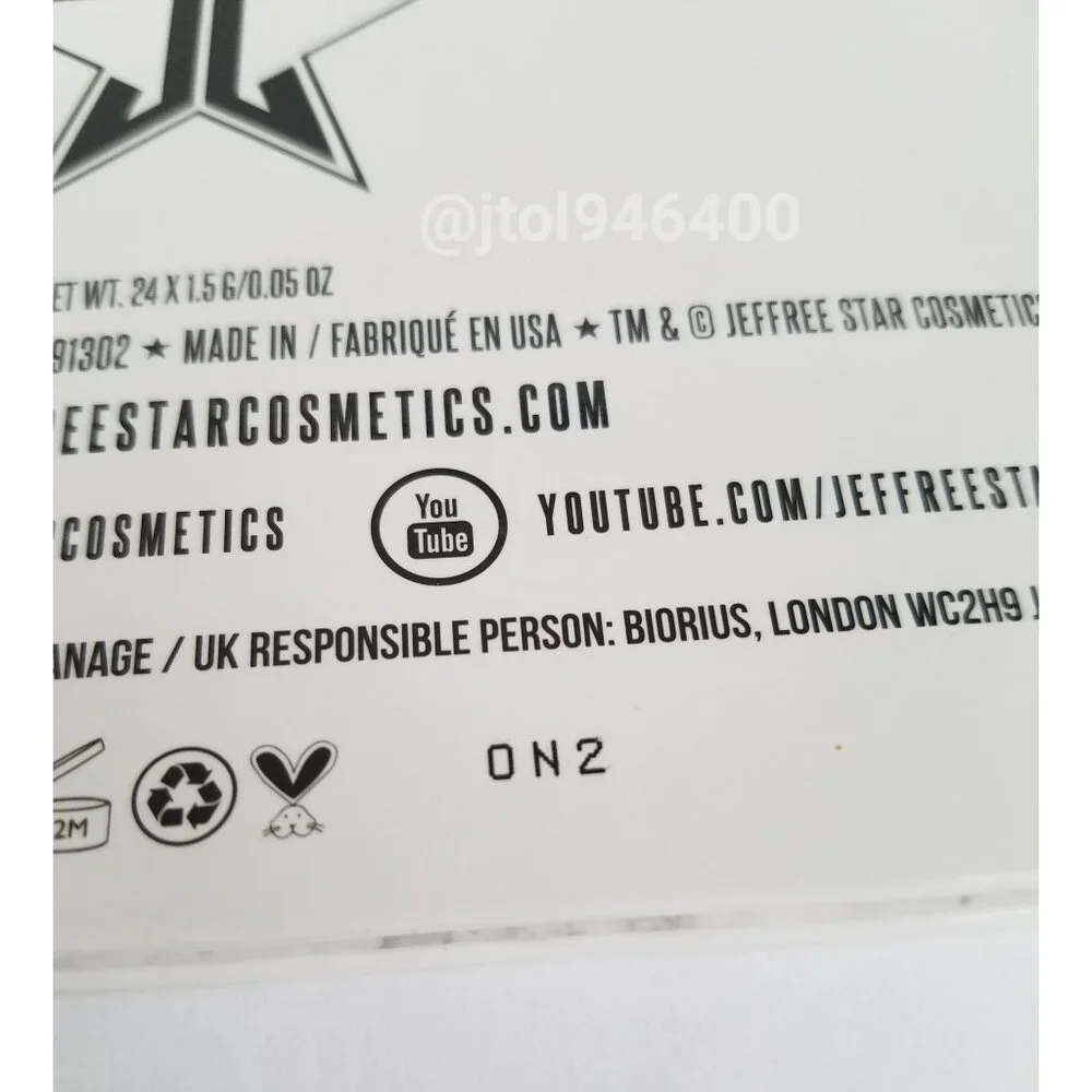 Jeffree Sart Cremated Eyeshadow Palette
